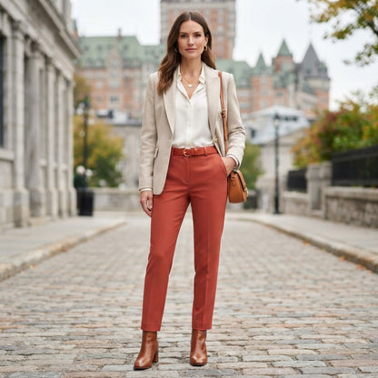 Alina Hose mit hoher Taille | Damenhose