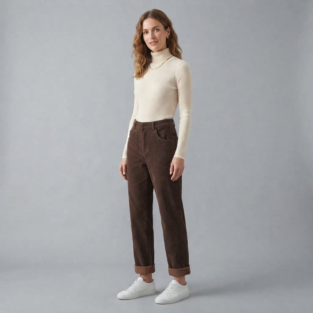 Damenhosen mit hoher Taille | Hosen