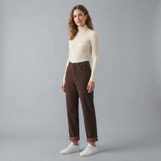 Damenhosen mit hoher Taille | Hosen