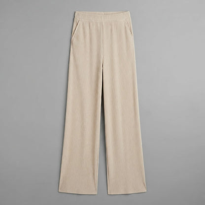 Palazzo-Hosen mit hoher Taille | Damen-Hosen mit weitem Bein