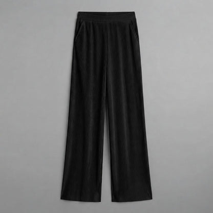 Palazzo-Hosen mit hoher Taille | Damen-Hosen mit weitem Bein