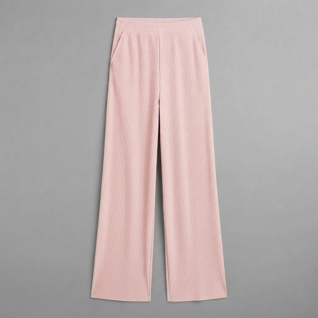 Palazzo-Hosen mit hoher Taille | Damen-Hosen mit weitem Bein
