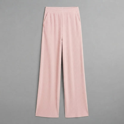 Palazzo-Hosen mit hoher Taille | Damen-Hosen mit weitem Bein