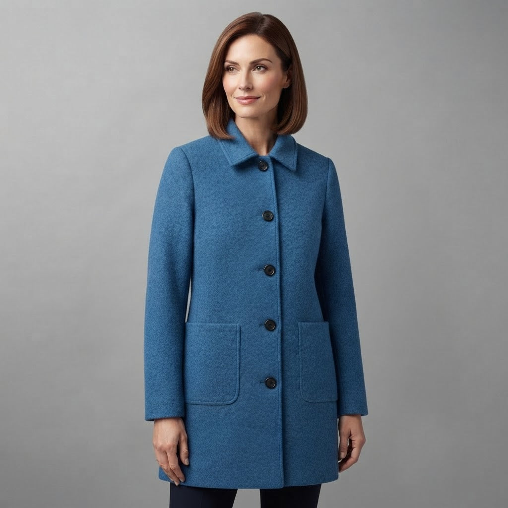 Isabella | Stilvoller Damenmantel aus Mischgewebe