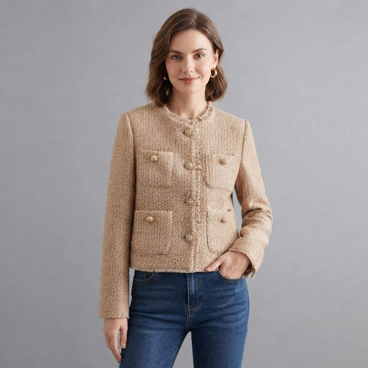 Kurze Damenjacke | Jacke mit Taschen