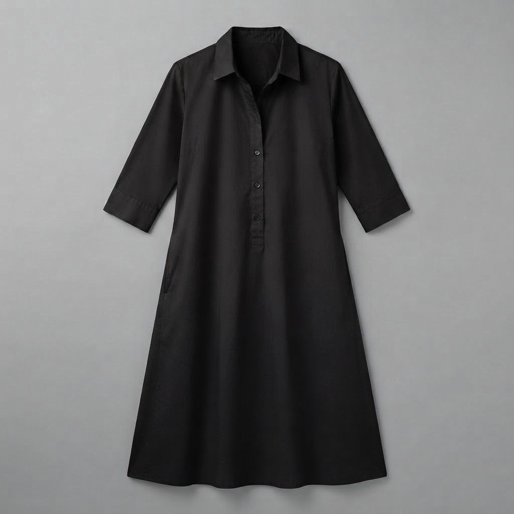Langes Hemdkleid für Damen