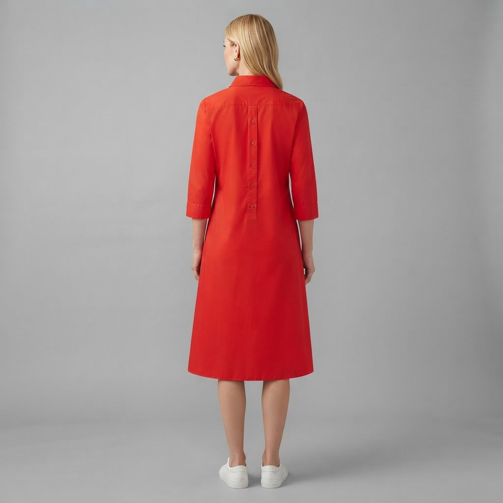Langes Hemdkleid für Damen
