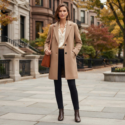 Langer Damen-Trenchcoat | Stilvolle Oberbekleidung