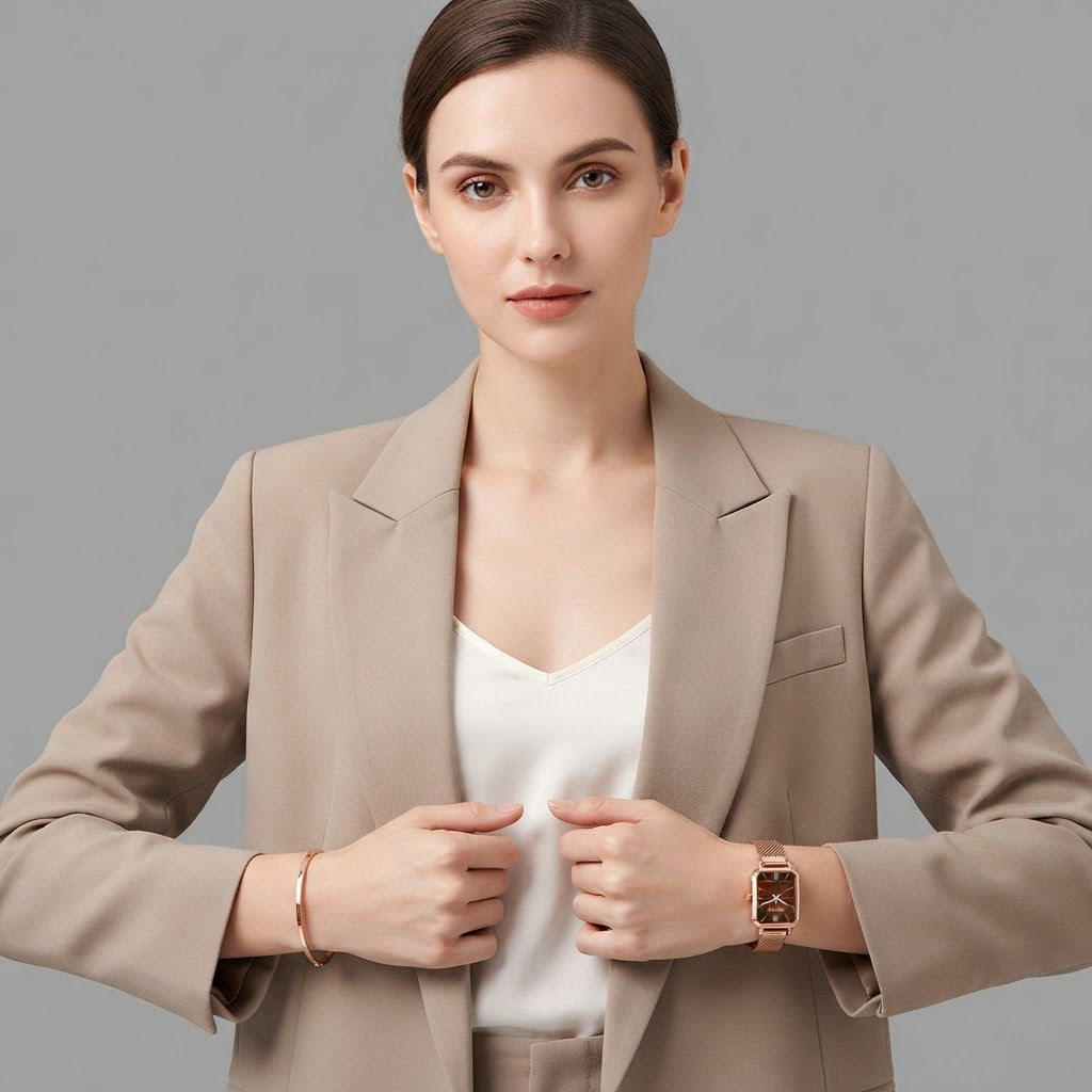 Selena | Quadratisches Uhrenarmband für Damen