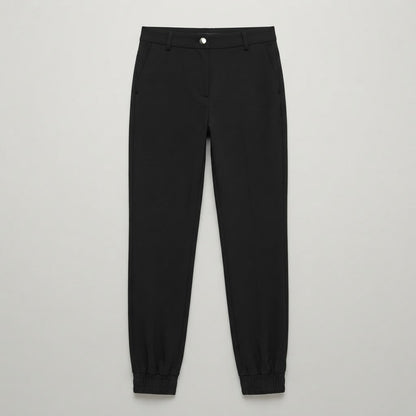Schmal geschnittene Hose mit hoher Taille | Damen-Jogginghose