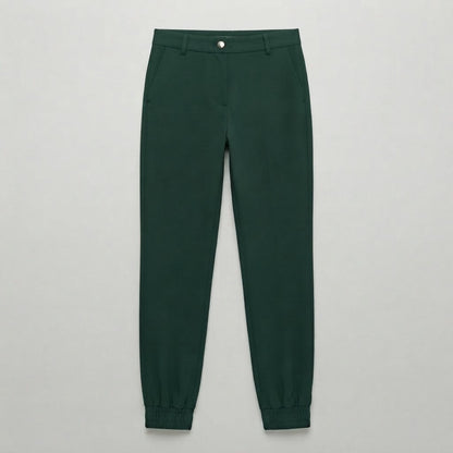 Schmal geschnittene Hose mit hoher Taille | Damen-Jogginghose