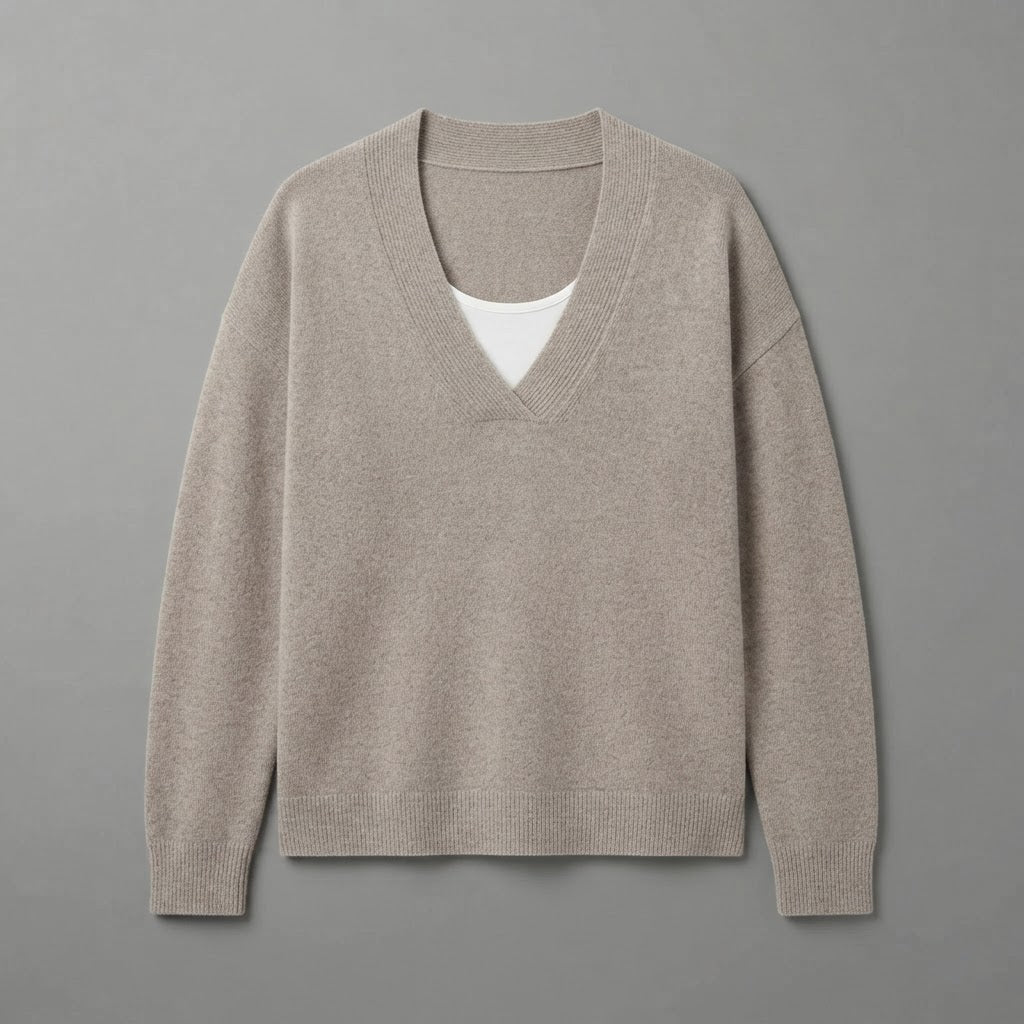 Pullover | Damen-Passform mit V-Ausschnitt