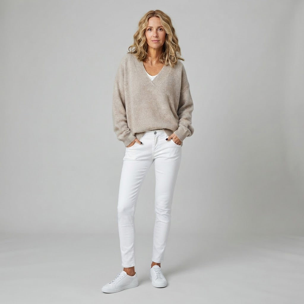 Pullover | Damen-Passform mit V-Ausschnitt
