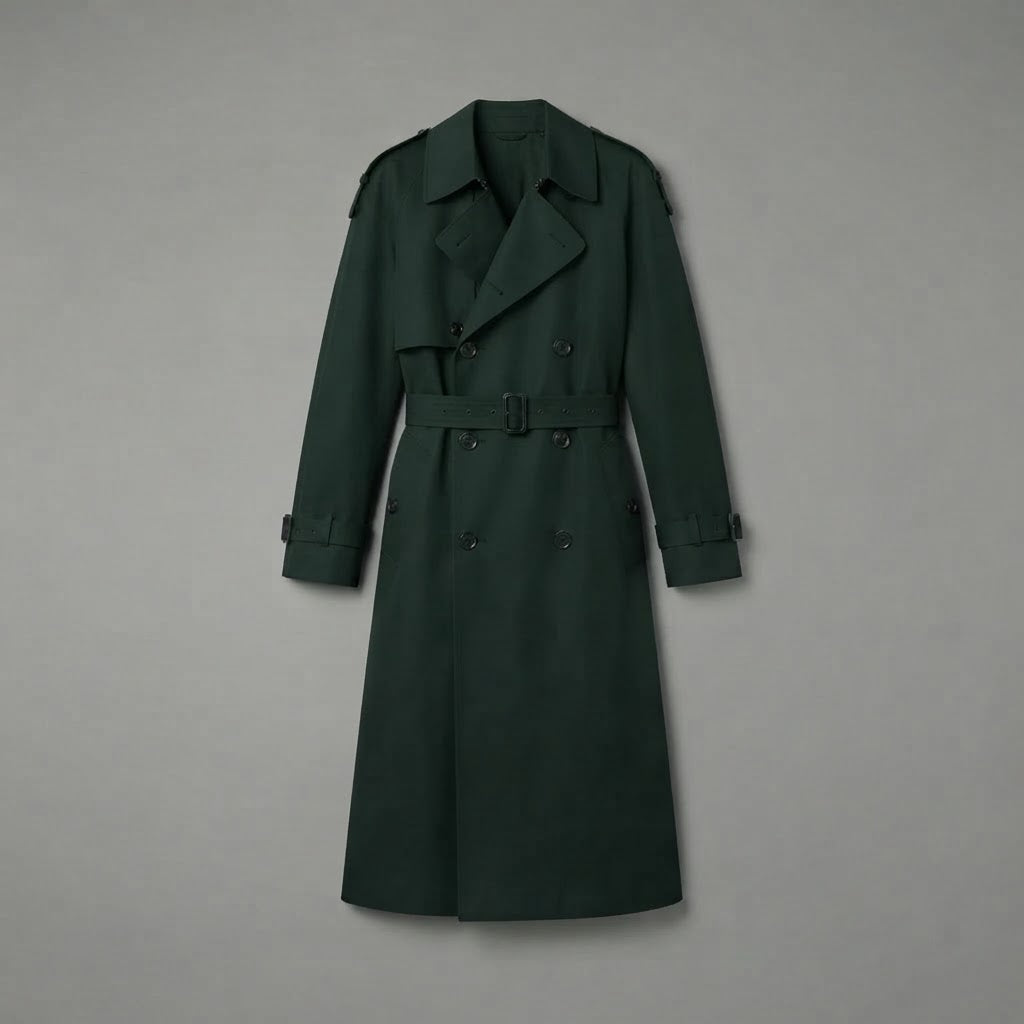 Trenchcoat für Damen | Lange, stilvolle zweireihige Oberbekleidung