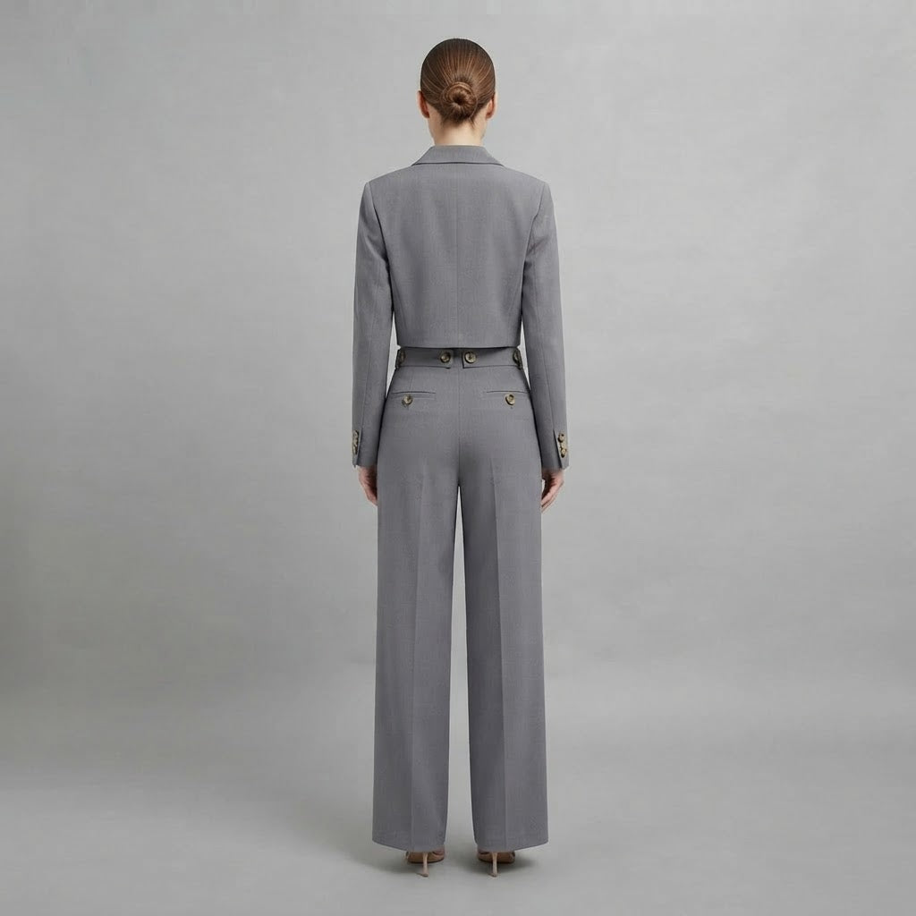 Damen-Blazer & Hose mit weitem Bein | Hosenanzüge für Damen